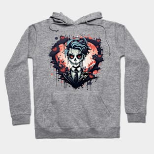 Grinning Ghoul - Cartoon Skull Boy Hoodie